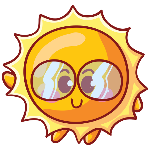 Sun Generic Outline Color icon