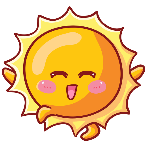 Sun Generic Outline Color icon