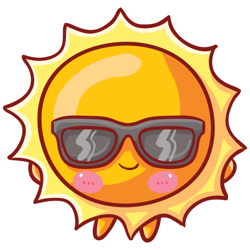 Sun Generic Outline Color icon