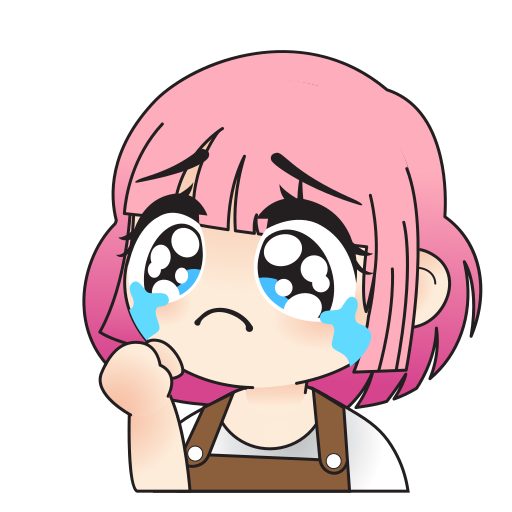 Girl Chica Sticker - Gacha Life Girl Sad Emoji,Emoji Muy Triste - Free  Emoji PNG Images 