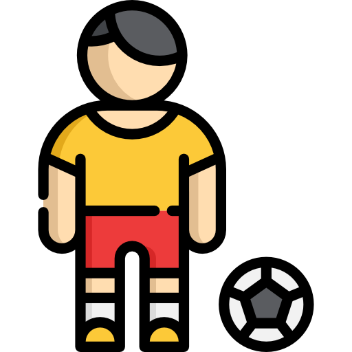 jugador de fútbol icono gratis