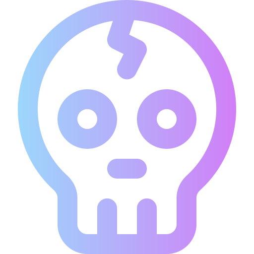 Skull Super Basic Rounded Gradient icon