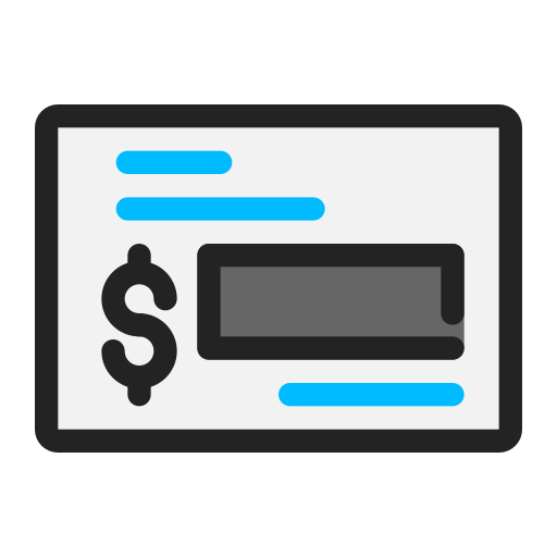 Cheque Generic Outline Color icon