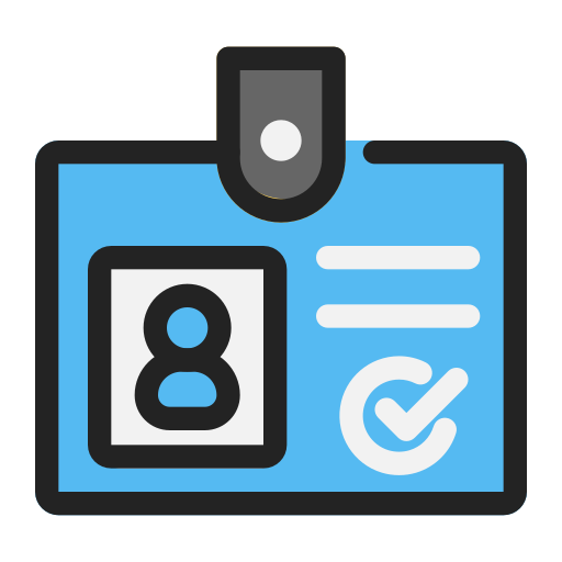 ID card Generic Outline Color icon