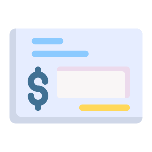 Cheque Generic Flat icon