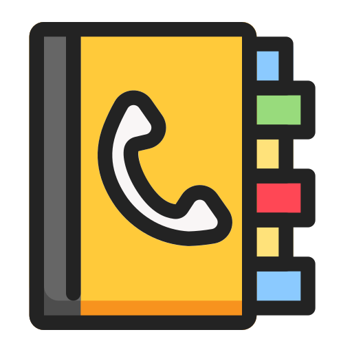 directorio telefónico icono gratis