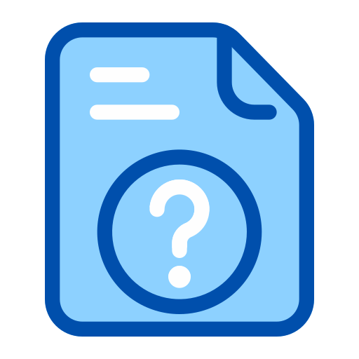 Question Generic Blue icon