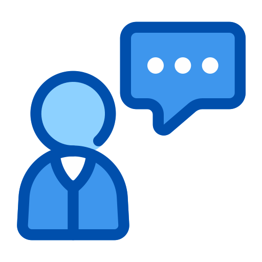 Customer support Generic Blue icon