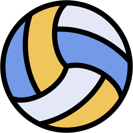 Volleyball Generic Outline Color icon