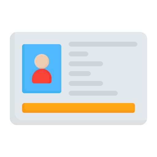 ID card Generic Flat icon