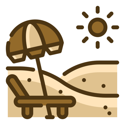 cama solar icono gratis