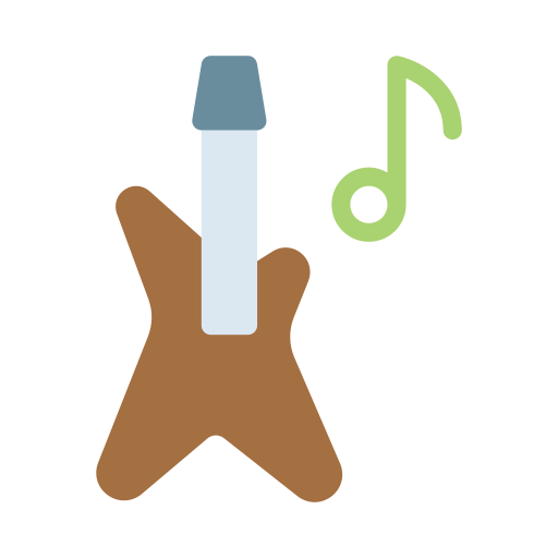 guitarra electrica icono gratis