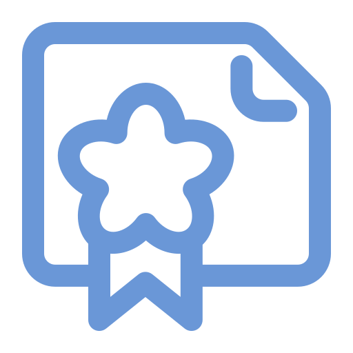 zertifizierung kostenlos Icon zertifizierung kostenlos Icon
