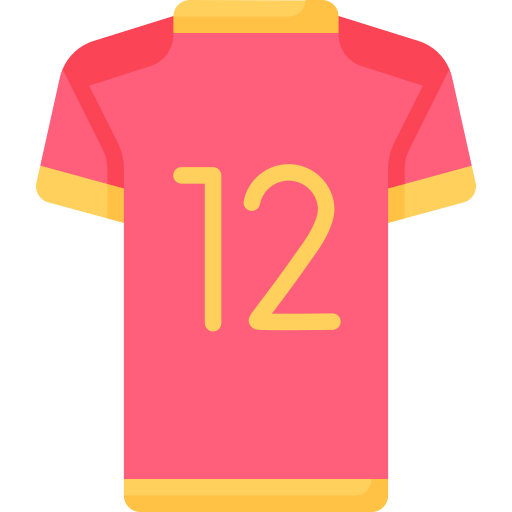 camiseta de fútbol icono gratis