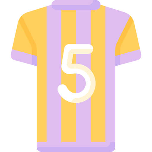 camiseta de fútbol icono gratis