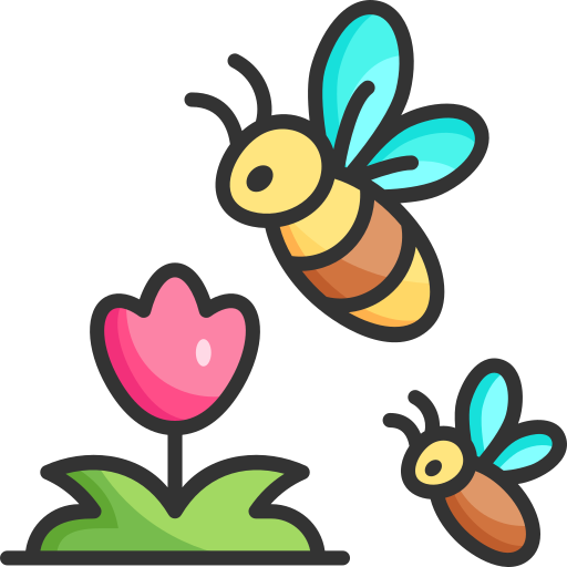 Bee Free Farming And Gardening Icons