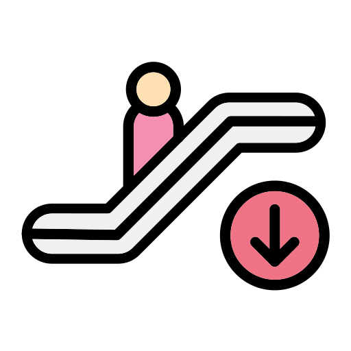 rolltreppe runter kostenlos Icon rolltreppe runter kostenlos Icon