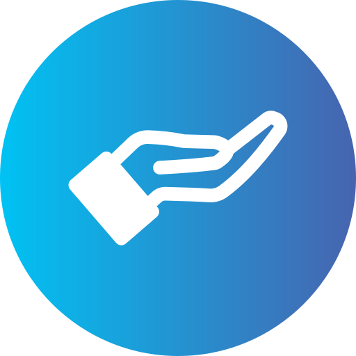 Hand Generic Flat Gradient icon