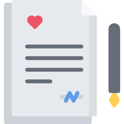 contrat de mariage Icône gratuit contrat de mariage Icône gratuit