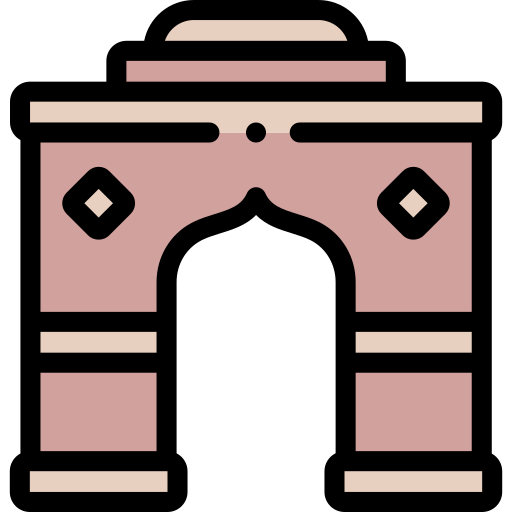 puerta de la india icono gratis