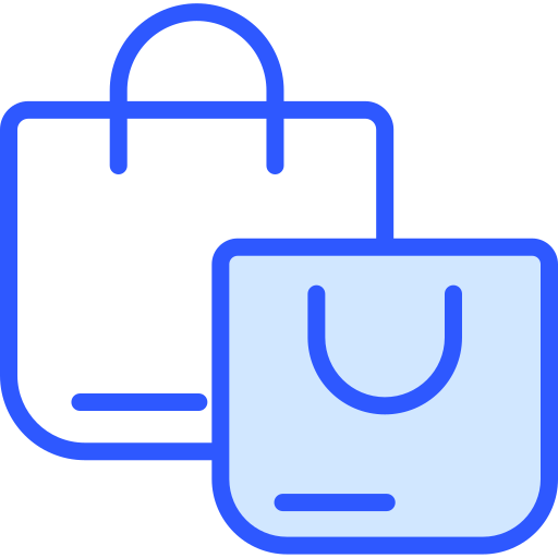 Shopping bag Generic Blue icon