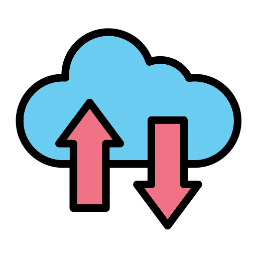 transferencia de datos icono gratis