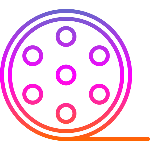 carrete de película icono gratis