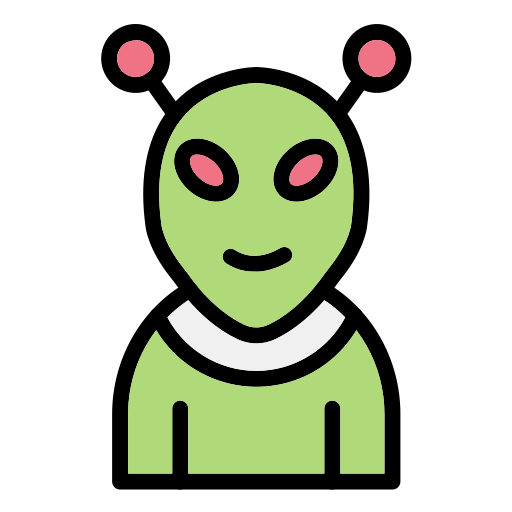 Alien Generic Outline Color icon