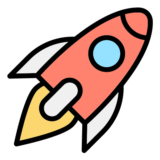 Rocket Generic Outline Color icon