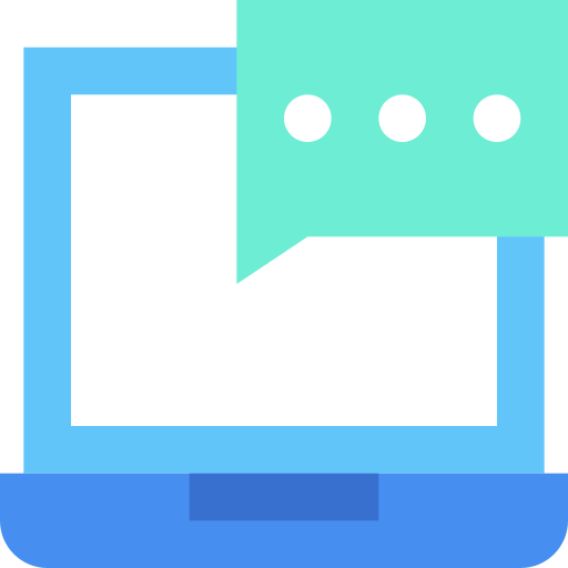 Chat Generic Blue icon