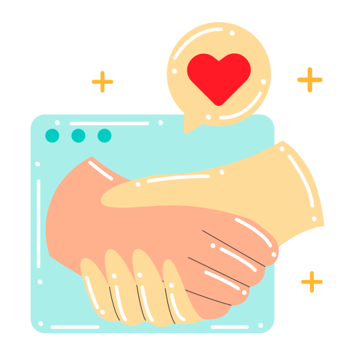 Collaboration free sticker