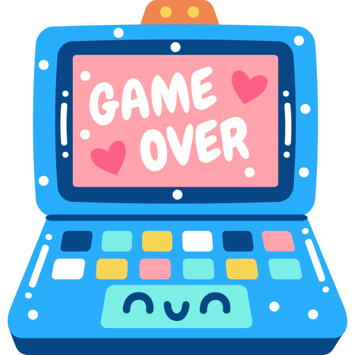 Game Over Edited Graphic Sticker - Game Over Edited Graphic