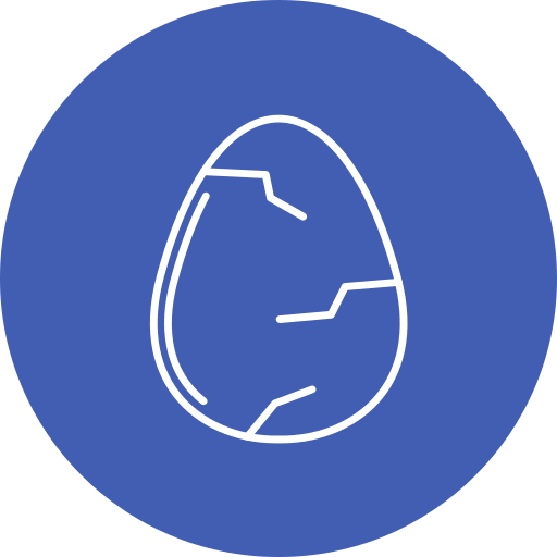 Cracked egg Generic Flat icon