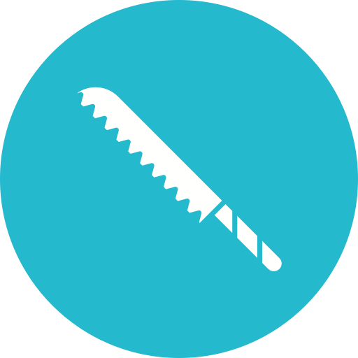 cuchillo para el pan icono gratis