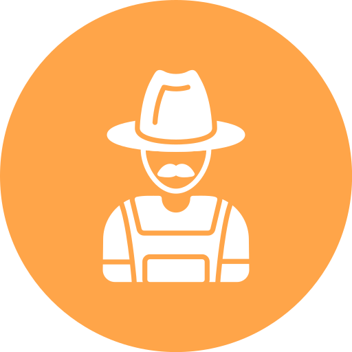 농장주 무료 아이콘