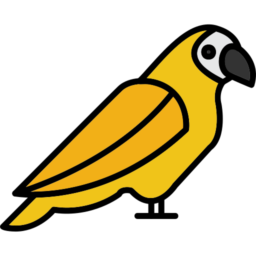 Parrot Generic Outline Color icon