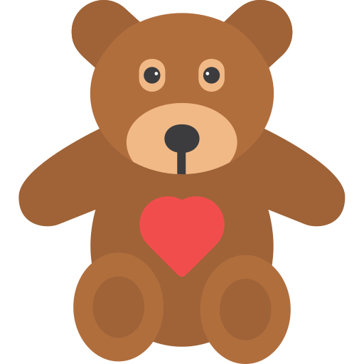 oso de peluche icono gratis