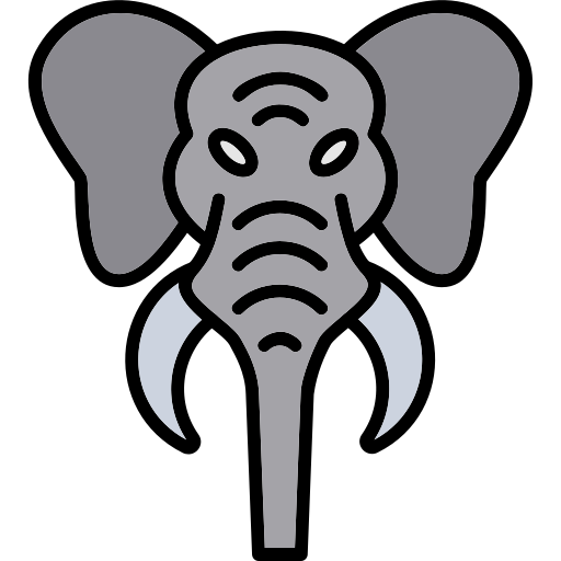 Elephant Generic Outline Color icon