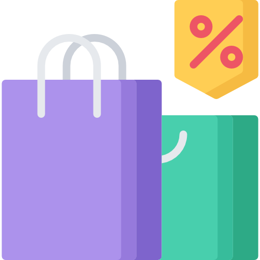 pink shopping bolsa icon