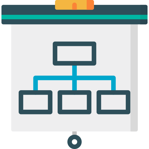 estructura jerarquica icono gratis