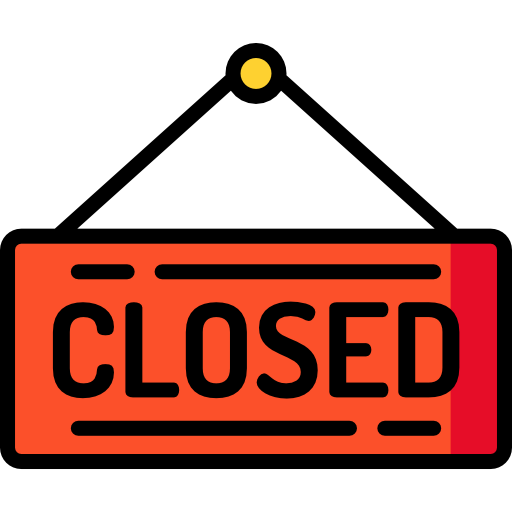 Closed - Free signs icons