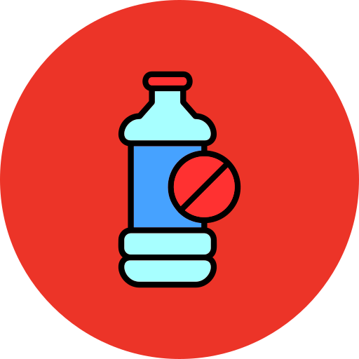 No Plastic Bottles Generic Outline Color Icon 7903