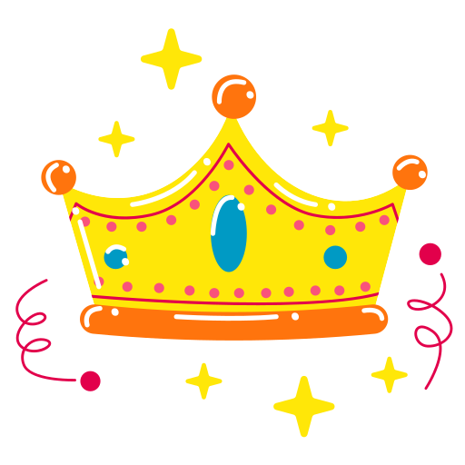 Crown Stickers - Free birthday and party Stickers