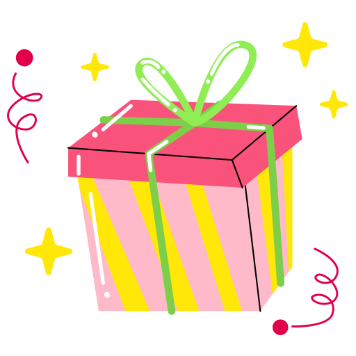 geschenkbox kostenlos Sticker geschenkbox kostenlos Sticker