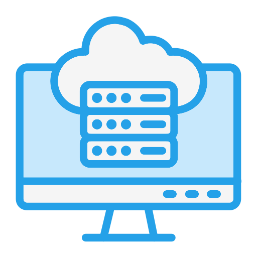 Cloud Data Generic Blue Icon