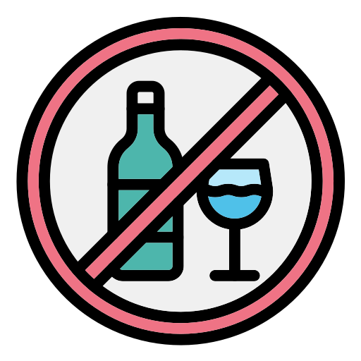 No Alcohol Generic Outline Color icon