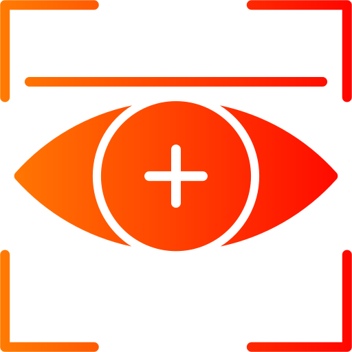 scan des yeux Icône gratuit