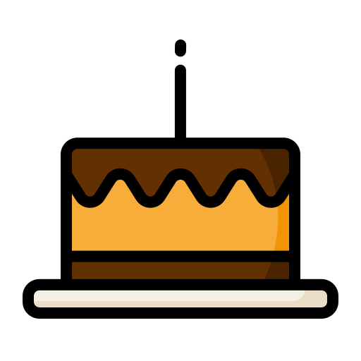 pastel de cumpleaños icono gratis