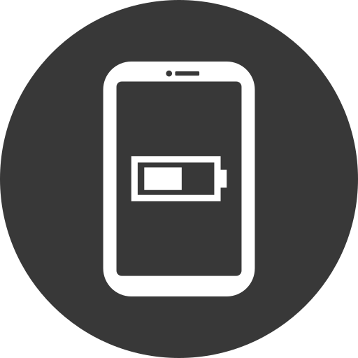 Half battery free icon