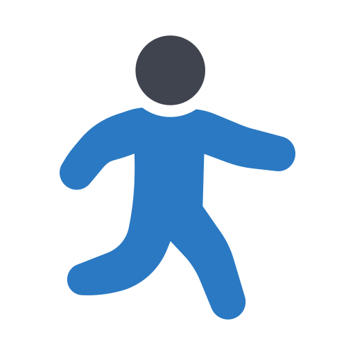 Running Generic Blue icon